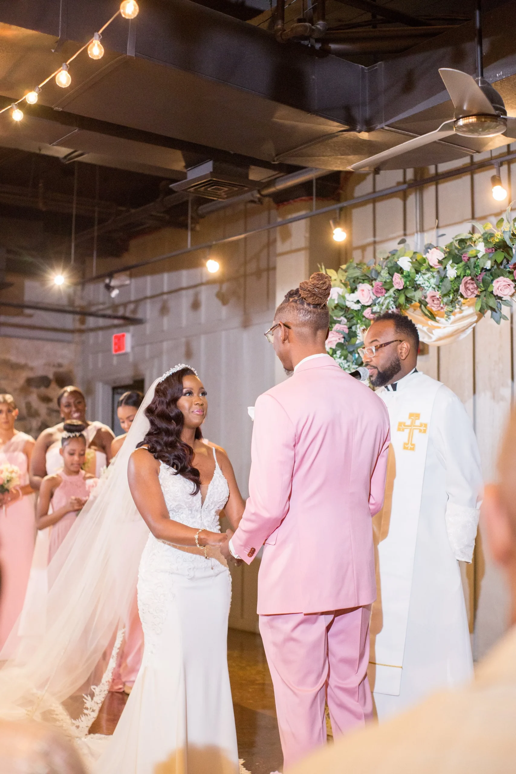 Bride and Groom at the Altar