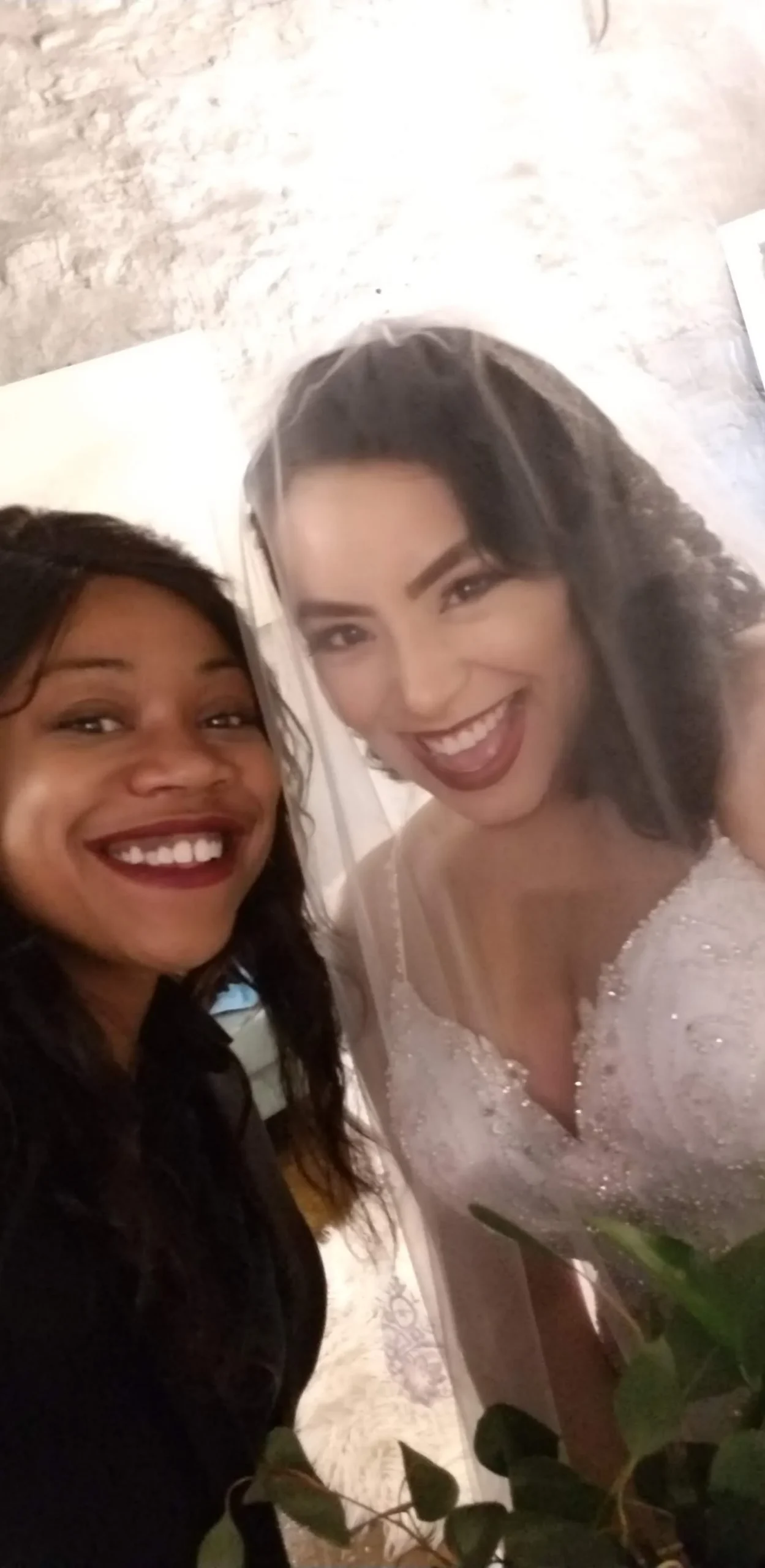 Andrea with her Client for a Spring Wedding